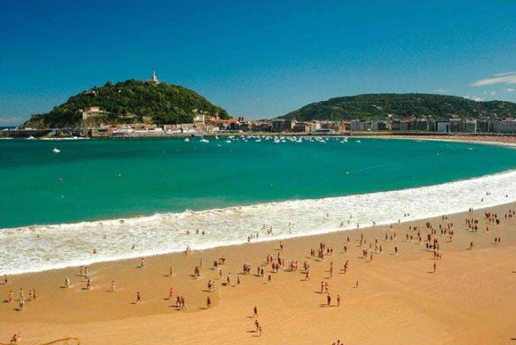 La Concha Beach, San Sebastián, Basque Country, Spain